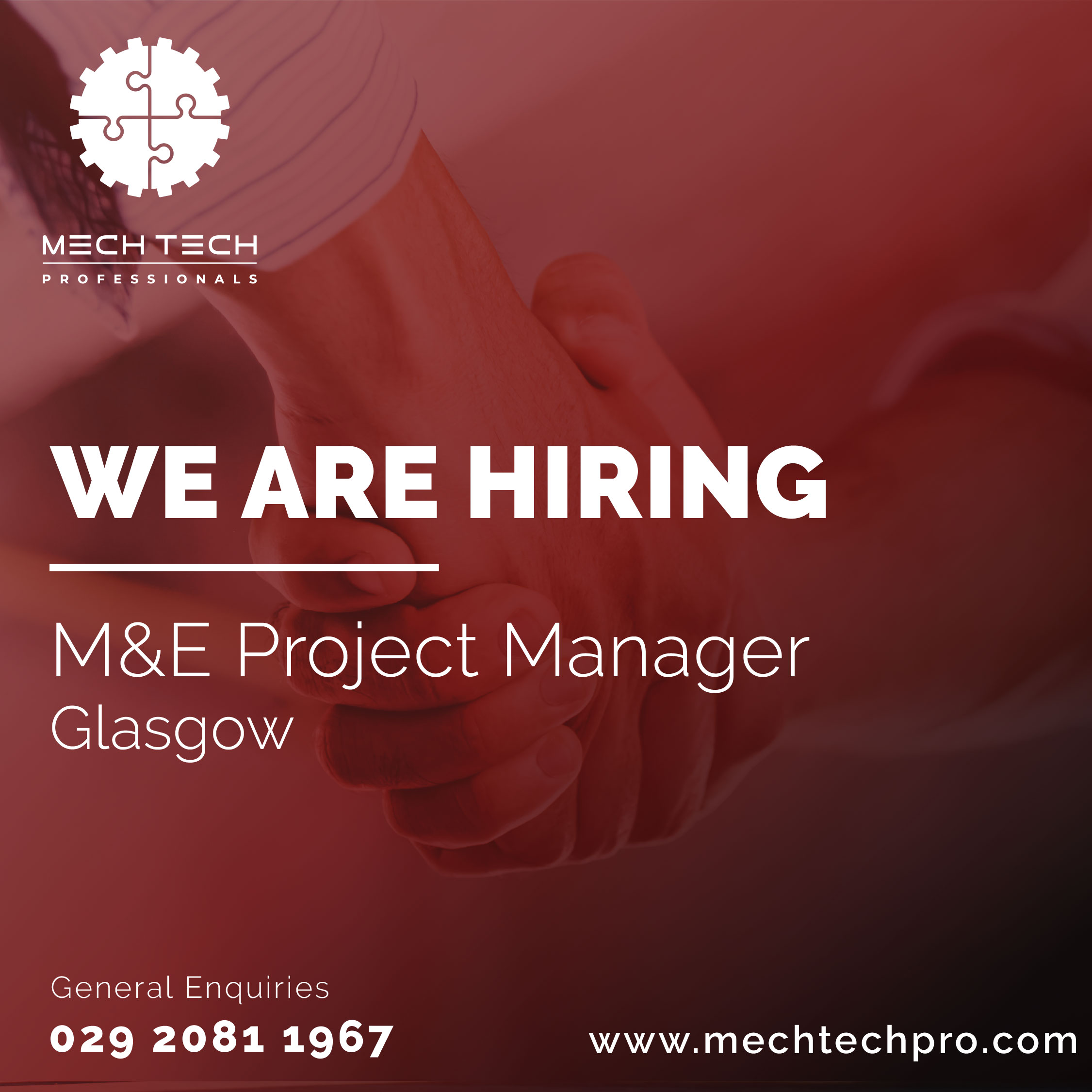 M&E Project Manager - Mech Tech Professionals